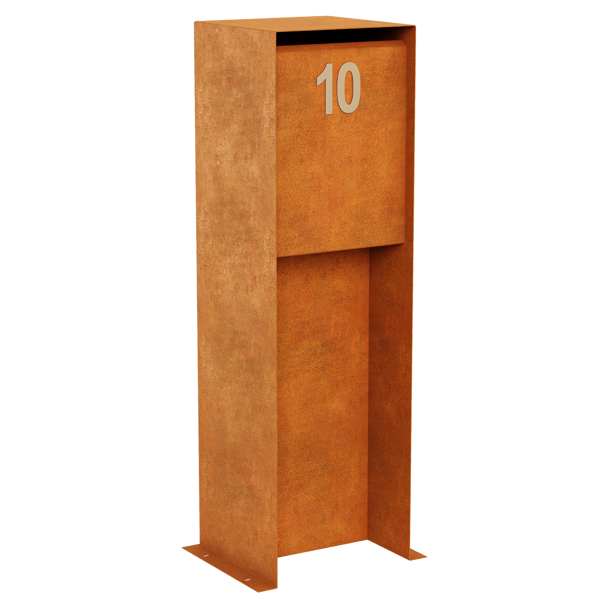 Cortena Postkasse med Niche Buzon Cortenstål 120 cm