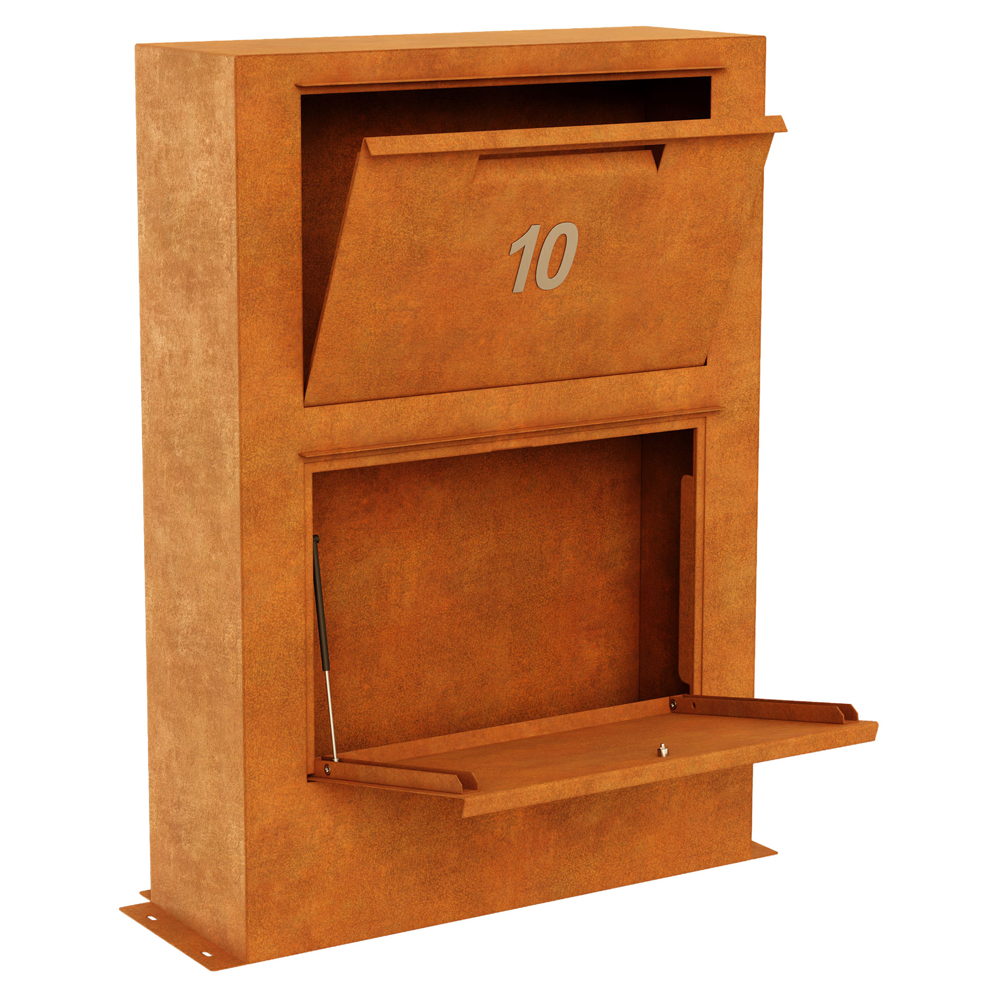 Cortena Postkasse Buzon Cortenstål 86x45x125 cm