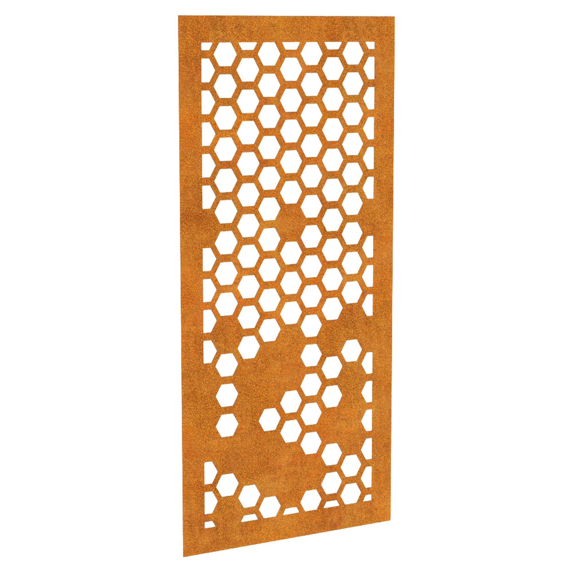 Cortena Dekorativ Vægpanel Decora Honeycomb Cortenstål 91x191 cm