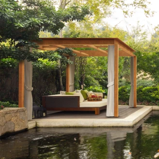 Cortena <strong>Pergola</strong>  Cortenstål 300x300x240 cm