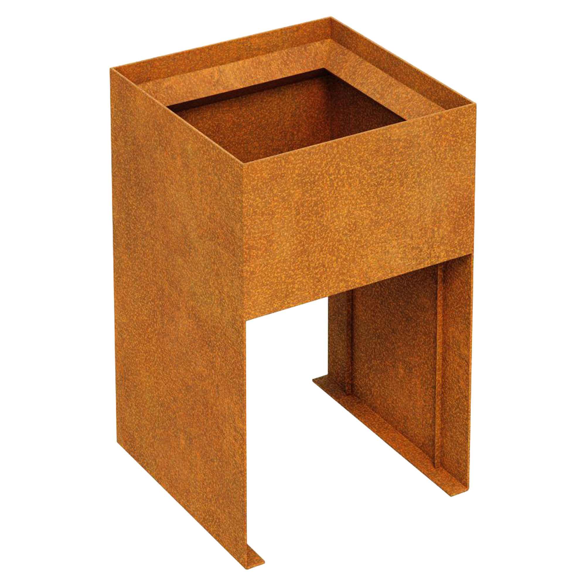 Cortena Krukke Planta Cortenstål 50x50x80 cm