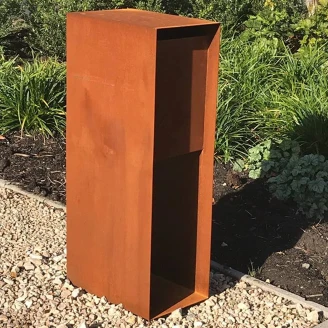 Postkasse <strong>Leafsby</strong>  Cortenstål 30x40x100 cm