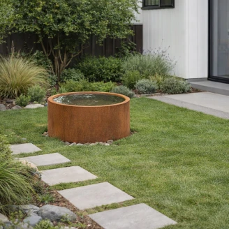 Vandspejl <strong>Skagen</strong>  Cortenstål Ø 100 cm