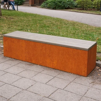 Havebænk <strong>Modero</strong>  Cortenstål 150 cm