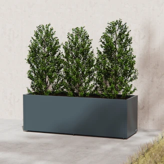 Herstera Udendørskrukke <strong>Alameda</strong>  Antracit 150x50x50 cm