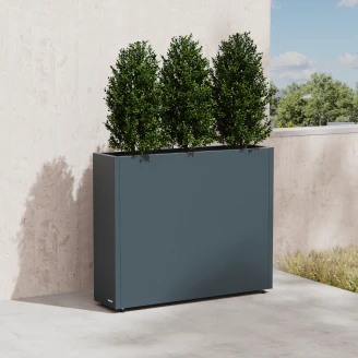 Herstera Udendørskrukke <strong>Alameda</strong>  med justerbar volumenfunktion Antracit 100x25x80 cm