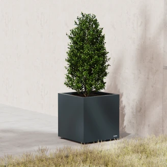 Herstera Udendørskrukke <strong>Alameda</strong>  Antracit 50x50x50 cm