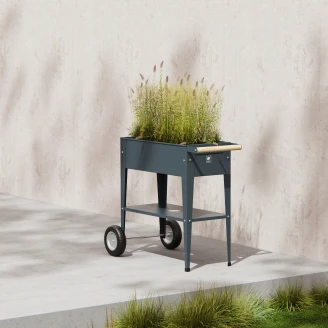 Herstera Plantebord med hjul <strong>Olivares</strong>  Antracit 75x35x80 cm
