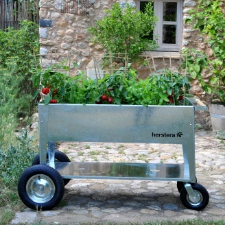 Herstera Plantebord Alameda Galvaniseret 120x60x80 cm