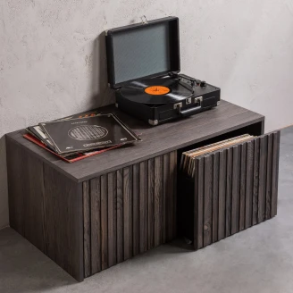 Woood Opbevaringsbænk <strong>Gravure</strong>  Mørkebrun