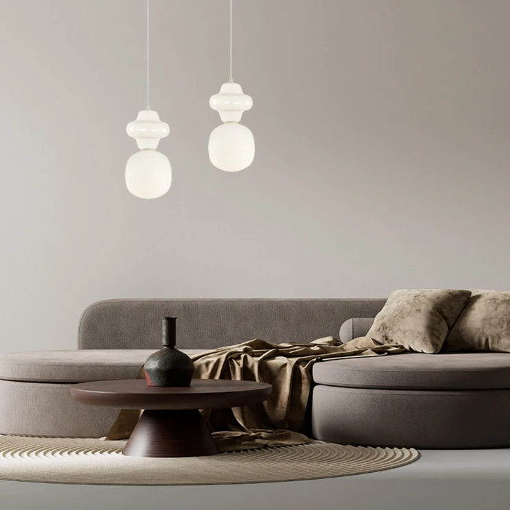 Havelampe Uno Norin Hvid Mat Ø 15 cm