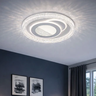 Loftlampe med Fjernbetjening <strong>Brant</strong>  Hvid Mat Ø 50 cm