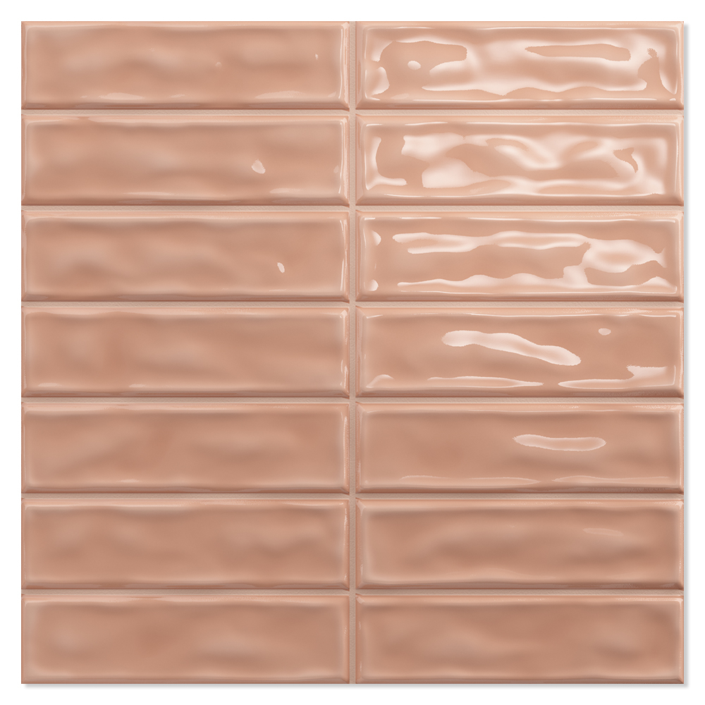 Vægflise Celest Coral Stick Blank 20x20 (2.5x10) cm