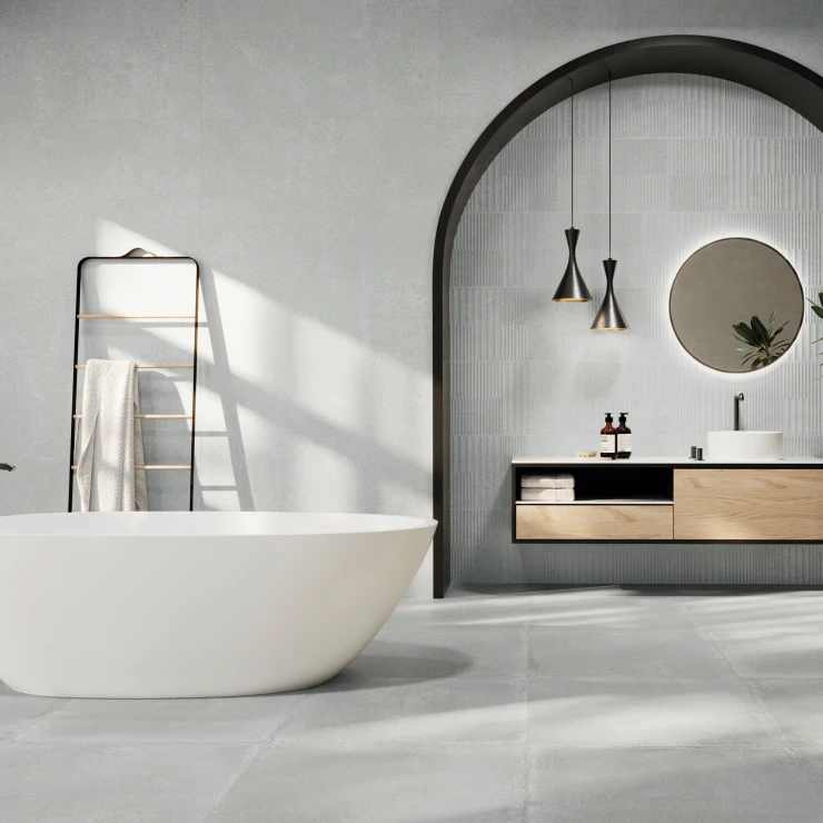 Klinker Cementa Grå Mat 75x150 cm