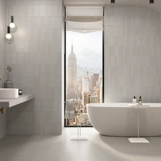 Vægflise <strong>Trix</strong>  Grå Blank 5x25 cm