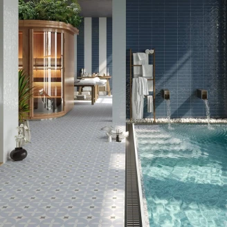 Klinker <strong>Persepolis</strong>  Blå Mat 20x20 cm