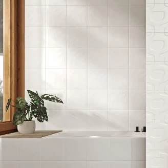 Vægflise <strong>Bubbly</strong>  Hvid Blank 20x20 cm