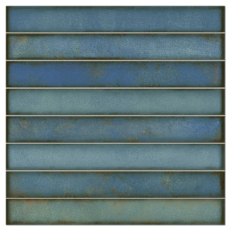 Vægflise <strong>Cielo</strong>  Turkis-Mursten Blank 35x35 cm