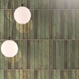 Vægflise <strong>Cielo</strong>  Grøn Mursten Blank 35x35 cm