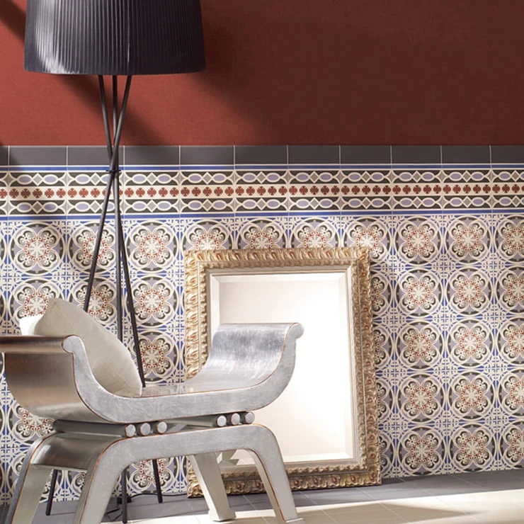 Mainzu Vægflise Victorian Svin Mat 7x20 cm