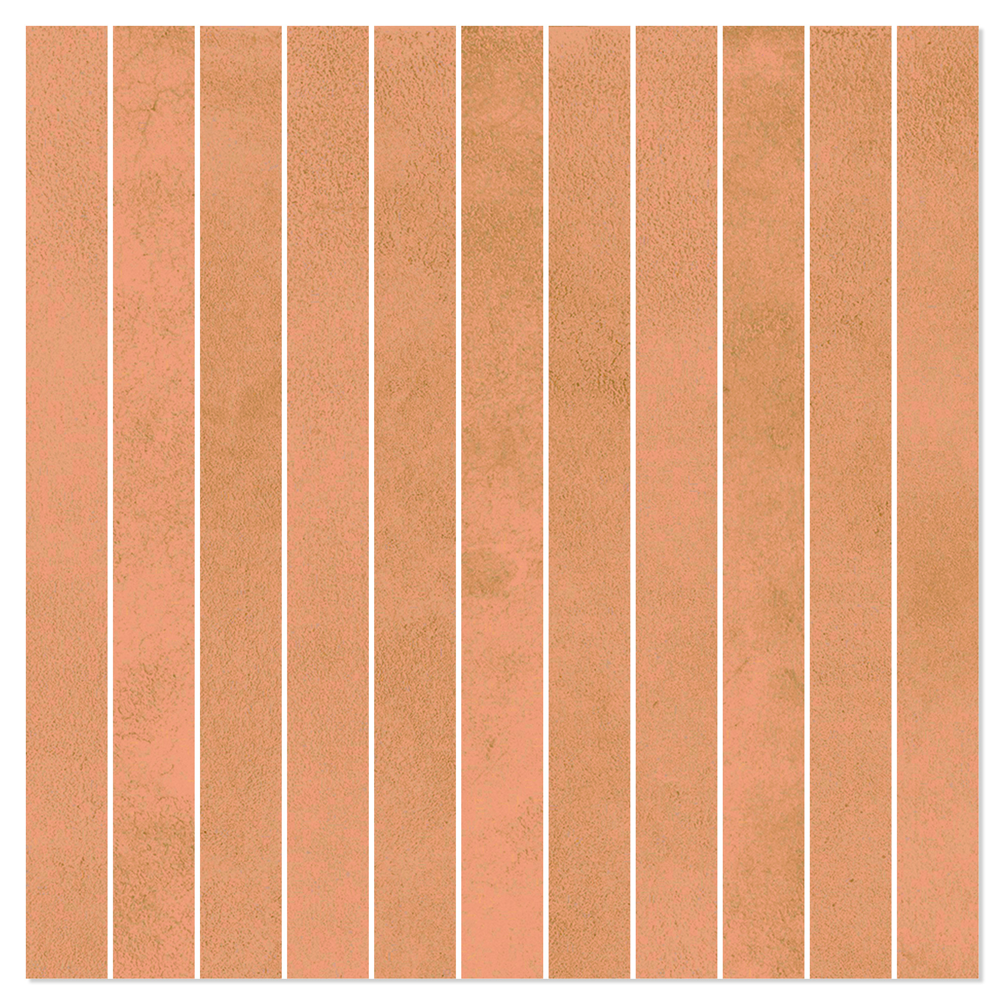 Mosaik Klinker Delicate Orange Gren Mat 30x30 cm