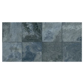 Klinker <strong>Isen</strong>  Blå Rutinemæssigt Opdelt Mat 30x61 cm