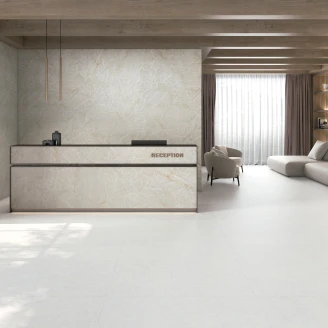 Marmor Klinker <strong>Glace</strong>  Hvid Mat 120x280 cm