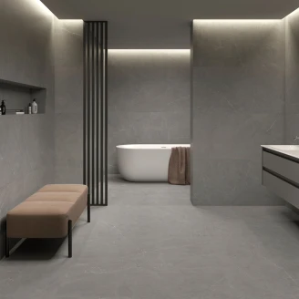 Marmor Klinker <strong>Soapstone Lux</strong>  Grå Mat 90x90 cm