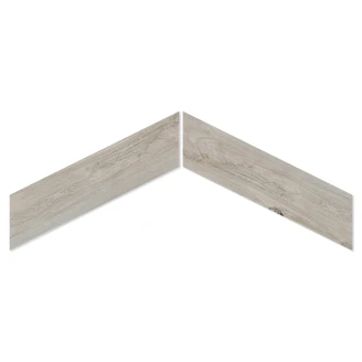 Træklinker <strong>TimberRove</strong>  Lysegrå Mat 8x40 cm