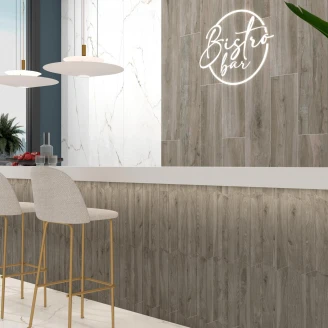 Træklinker <strong>TimberRove</strong>  Grå Mat 8x40 cm