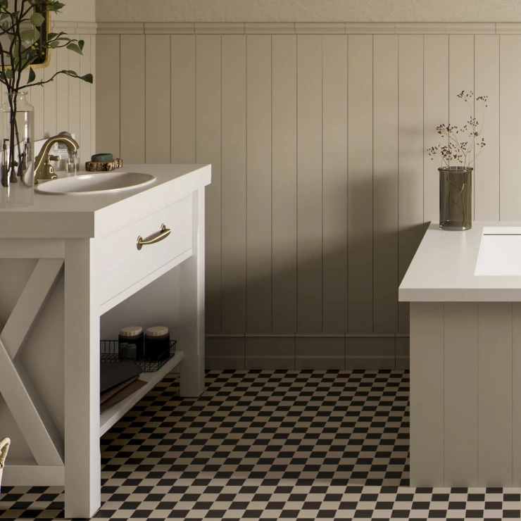 Gulvliste Klinker Ashbury Beige Mat 15x20 cm