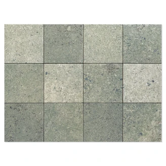 Klinker <strong>Grava</strong>  Grøn Mat 15x15 cm