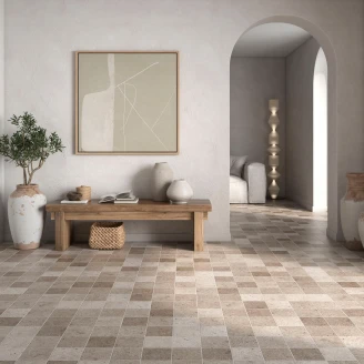 Klinker <strong>Grava</strong>  Grå Beige Mat 15x15 cm