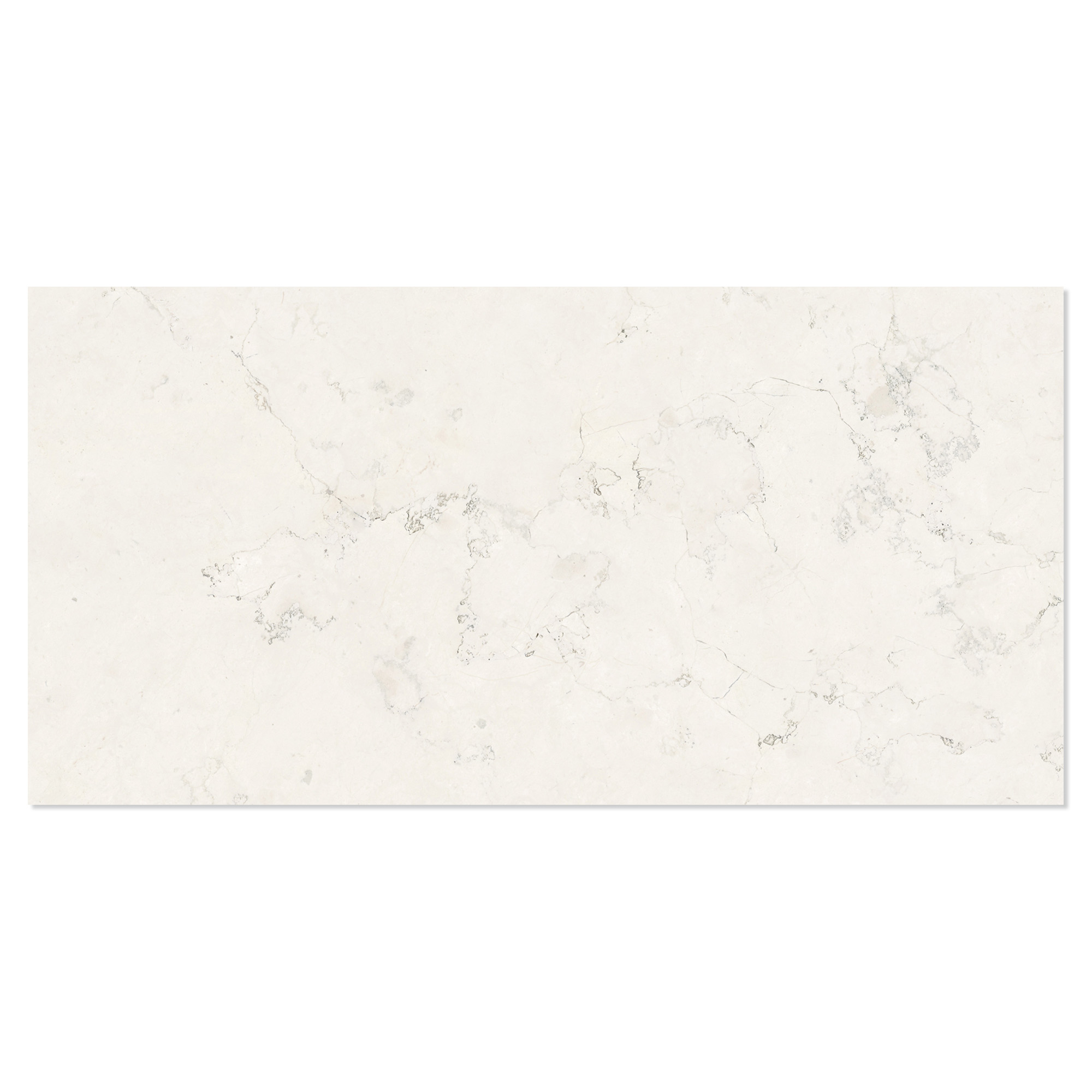 Marmor Klinker Alabia Hvid Halvpoleret 30x60 cm