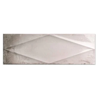 Vægflise <strong>Eclat</strong>  Lysegrå Blank-Relief 15x45 cm