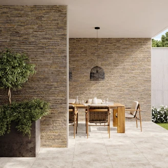 Vægflise <strong>Sedimento</strong>  Brun Mat-Relief 15x45 cm