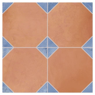 Klinker <strong>Edwardian</strong>  Cotto Blå Mat 33x33 cm