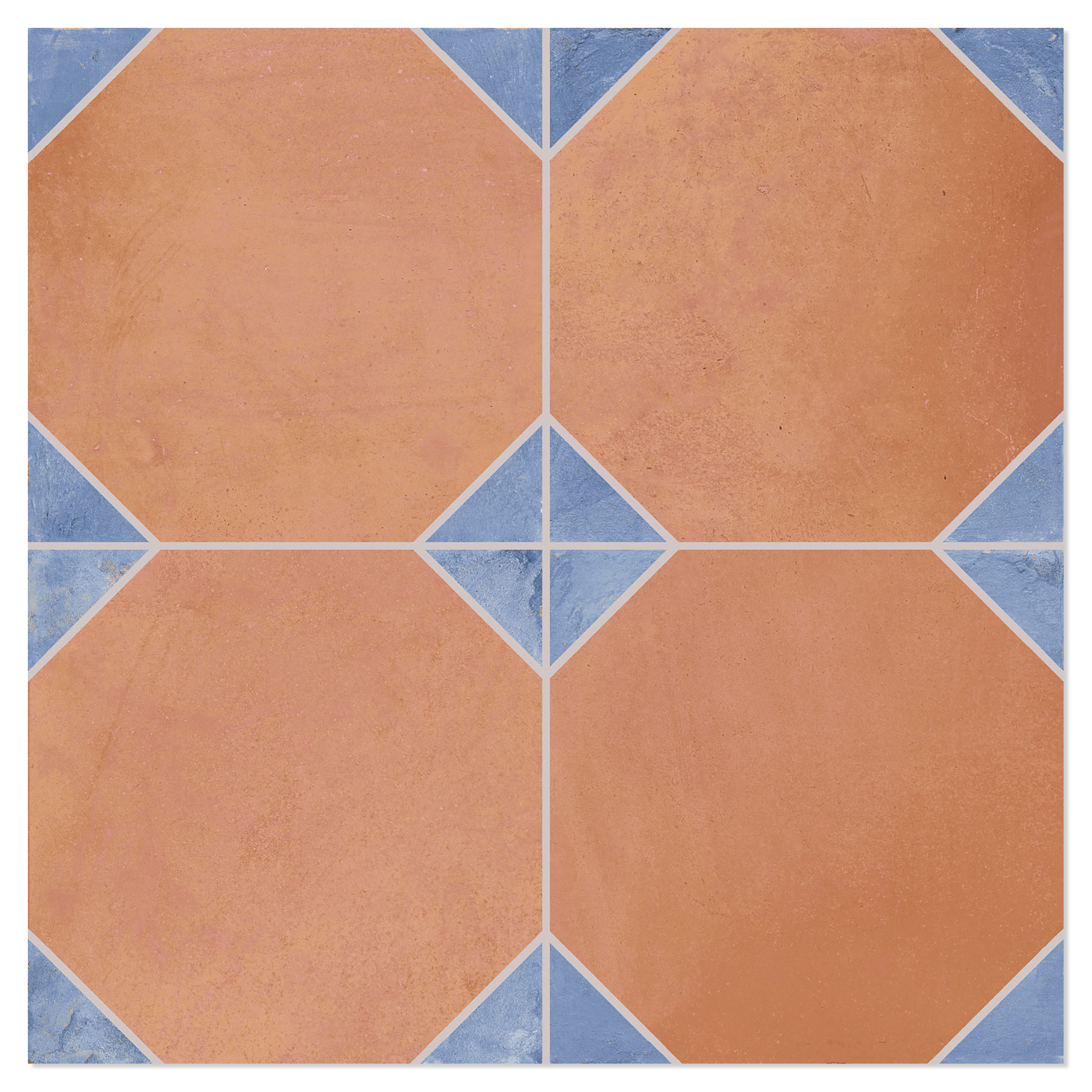 Klinker Edwardian Cotto Blå Mat 33x33 cm