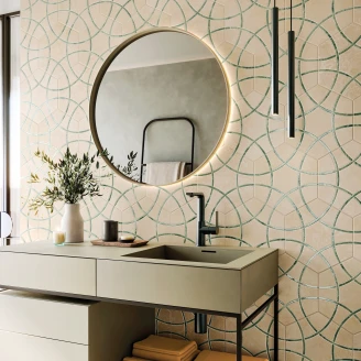 Heksagon Klinker <strong>Winslow</strong>  Beige-Grøn Mat 29x33 cm