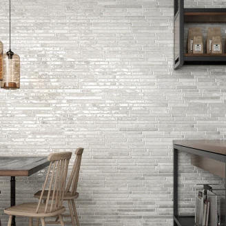 Vægflise <strong>Kvarter</strong>  Off-White Mat 15x45 cm