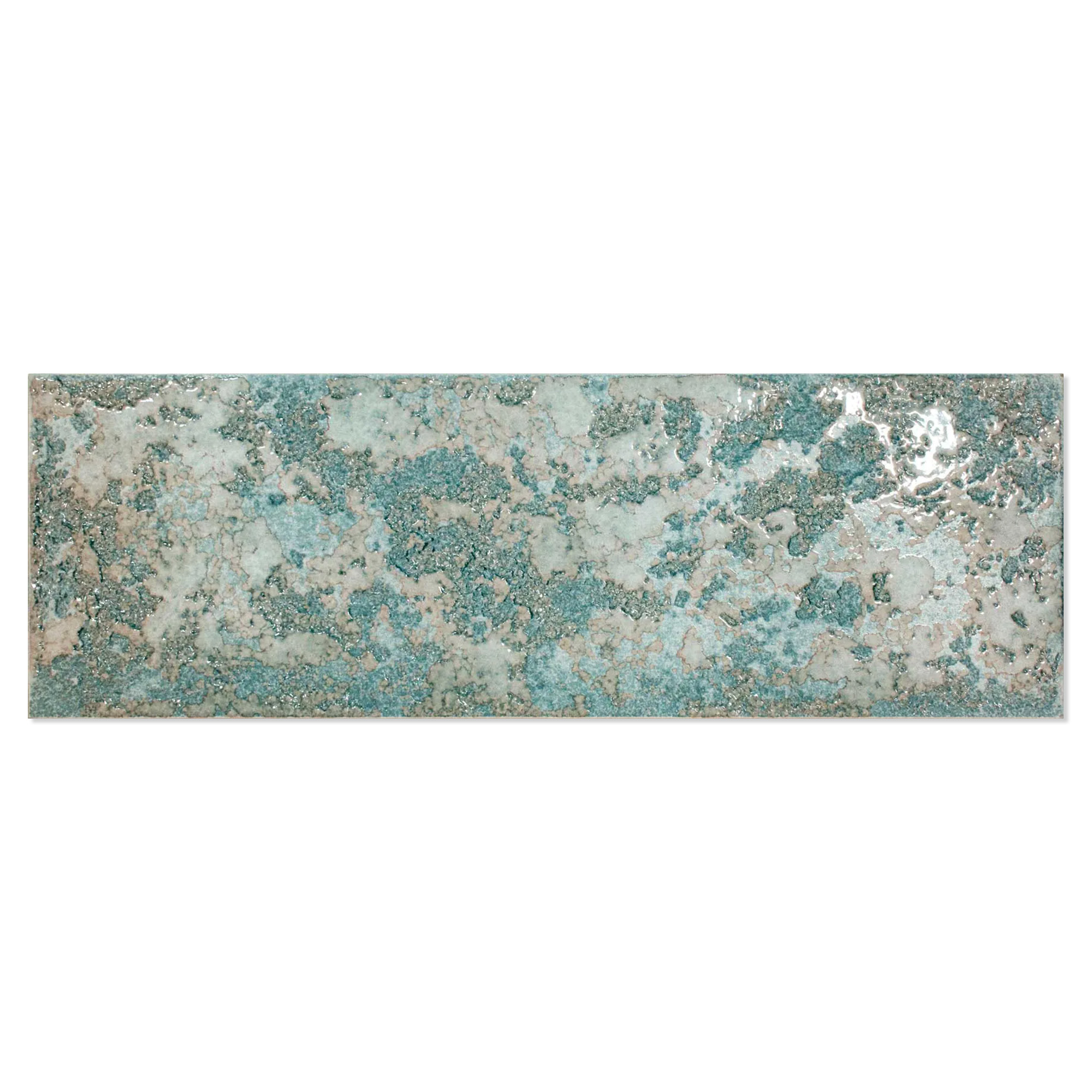 Vægflise Bränn Turkis Mat 15x45 cm