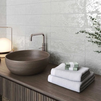 Vægflise <strong>Bränn</strong>  Hvid Blank 15x45 cm