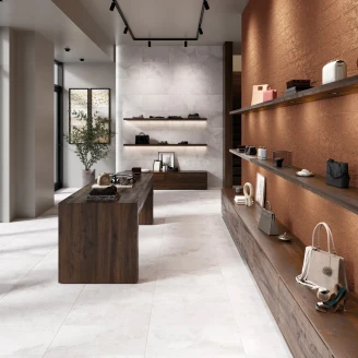 Vægflise <strong>Bränn</strong>  Kobber Mat 15x45 cm