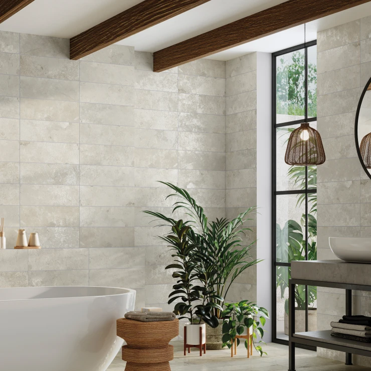 Klinker Canal Hvid Mat 15x45 cm