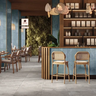 Klinker <strong>Canal</strong>  Blå Mat 15x45 cm