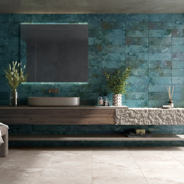 Klinker Canal Turkis Mat 15x45 cm