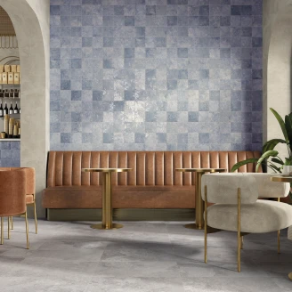 Klinker <strong>Canal</strong>  Blå Mat 33x33 cm