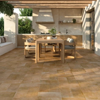 Klinker <strong>Algar</strong>  Rustenbrun Mat-Relief 20x40 cm