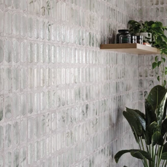 Dekor Vægflise <strong>Vidde</strong>  Hvid Mat 31x56 cm