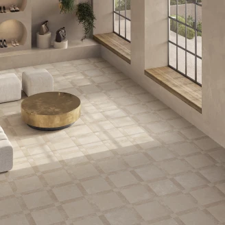 Marmor Klinker <strong>Cadence</strong>  Beige Mat 44x44 cm